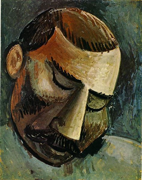 Pablo Picasso Painting Head Portraits Of A Man Tete D'Homme